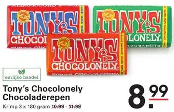 Sligro Tony's Chocolonely Chocoladerepen aanbieding