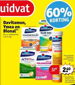 Kruidvat Davitamon, Ymea en Bional aanbieding