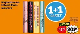 Kruidvat Maybelline en L'Oréal Paris mascara aanbieding