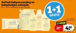 Kruidvat Zwitsal babyverzorging en babydoekjes enkelpak aanbieding