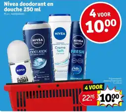 Kruidvat Nivea Deodorant en Douche aanbieding