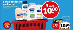 Kruidvat Sanex deodorant en douche aanbieding