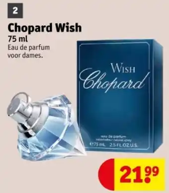 Kruidvat Chopard Wish aanbieding