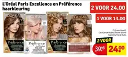Kruidvat L'Oréal Paris Excellence en Préférence haarkleuring aanbieding