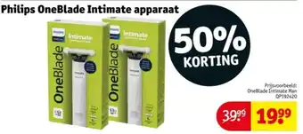 Kruidvat Philips OneBlade Intimate apparaat aanbieding