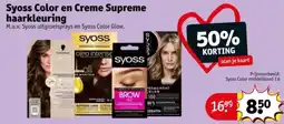 Kruidvat Syoss Color en Creme Supreme haarkleuring aanbieding