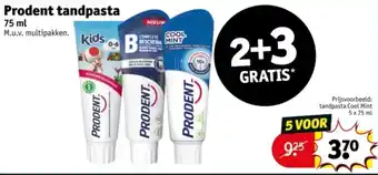 Kruidvat Prodent Tandpasta aanbieding