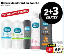 Kruidvat Odorex deodorant en douche aanbieding