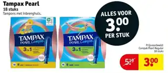 Kruidvat Tampax Pearl aanbieding
