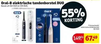Kruidvat Oral-B Elektrische Tandenborstel DUO aanbieding