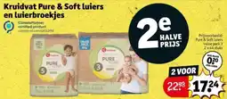 Kruidvat Kruidvat Pure & Soft Luiers en Luierbroekjes aanbieding