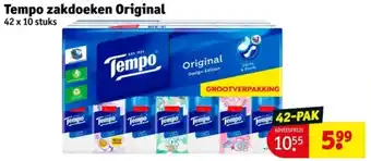 Kruidvat Tempo Zakdoeken Original aanbieding