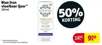 Kruidvat Blue Iron Vloeibaar Ijzer aanbieding