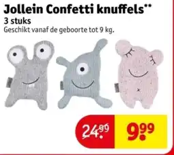 Kruidvat Jollein Confetti knuffels aanbieding