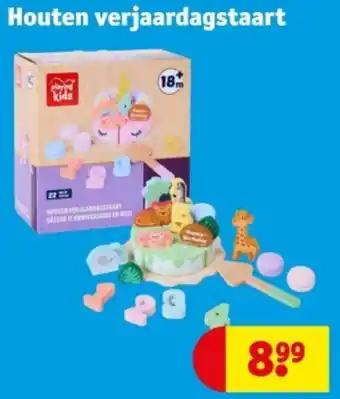 Kruidvat Houten verjaardagstaart aanbieding