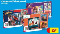 Kruidvat Clementoni 3-in-1 puzzel aanbieding