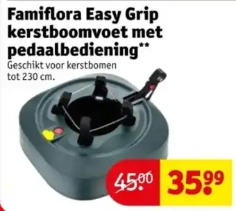 Kruidvat Famiflora Easy Grip kerstboomvoet met pedaalbediening aanbieding