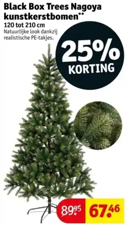 Kruidvat Black Box Trees Nagoya kunstkerstbomen aanbieding