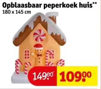 Kruidvat Opblaasbaar peperkoek huis aanbieding