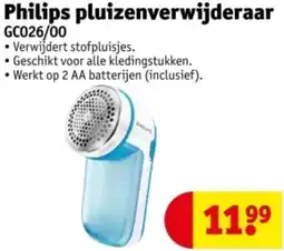 Kruidvat Philips pluizenverwijderaar GC026/00 aanbieding
