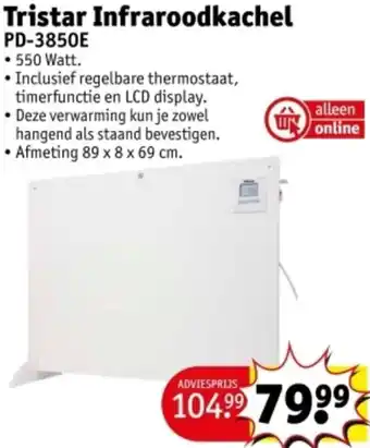 Kruidvat Tristar Infraroodkachel PD-3850E aanbieding
