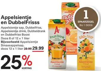 Sligro Appelsientje en DubbelFrisss aanbieding