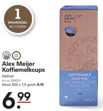 Sligro Alex Meijer Koffiemelkcups aanbieding