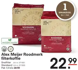 Sligro Alex Meijer Roodmerk filterkoffie aanbieding