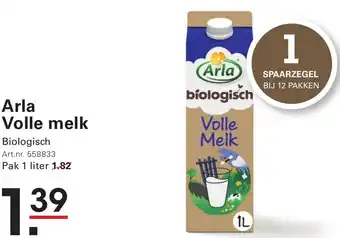 Sligro Arla Volle melk aanbieding