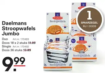 Sligro Daelmans Stroopwafels Jumbo aanbieding