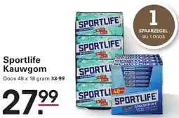 Sligro Sportlife Kauwgom aanbieding