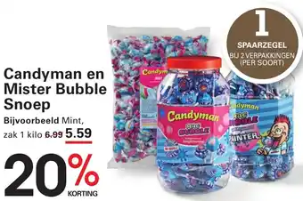 Sligro Candyman en Mister Bubble Snoep aanbieding