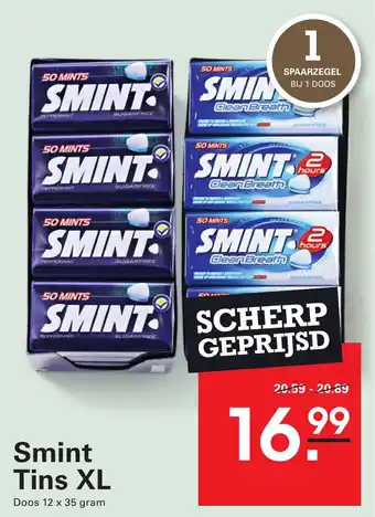 Sligro Smint Tins XL aanbieding