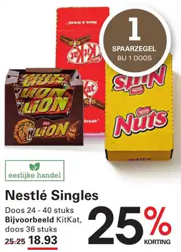 Sligro Nestlé Singles aanbieding
