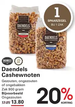 Sligro Daendels Cashewnoten aanbieding