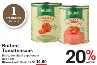 Sligro Buitoni Tomatensaus aanbieding