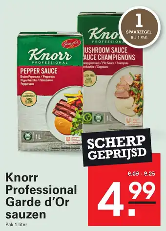 Sligro Knorr Professional Garde d'Or sauzen aanbieding