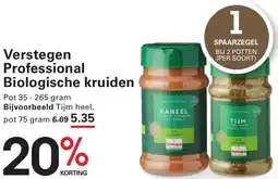 Sligro Verstegen Professional Biologische kruiden aanbieding