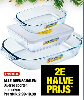 Big Bazar Pyrex Ovenschalen 2st aanbieding