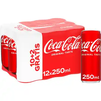Jumbo Coca-Cola Original Taste 10+2 Gratis 12 x 250 ml aanbieding