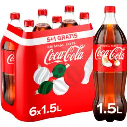 Jumbo Coca-Cola Original Taste 5+1 Gratis - Fles - 6 x 1,5 L aanbieding
