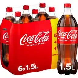 Jumbo Coca-Cola Original Taste 5+1 Gratis - Fles - 6 x 1,5 L aanbieding