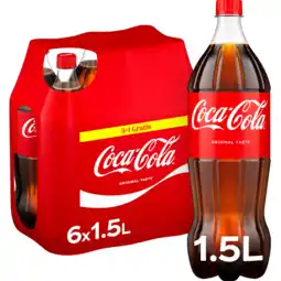 Jumbo Coca-Cola Original Taste 5+1 Gratis - Fles - 6 x 1,5 L aanbieding