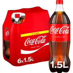 Jumbo Coca-Cola Original Taste 5+1 Gratis - Fles - 6 x 1,5 L aanbieding