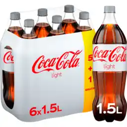 Jumbo Coca-Cola Light 5+1 Gratis - Fles - 6 x 1,5 L aanbieding