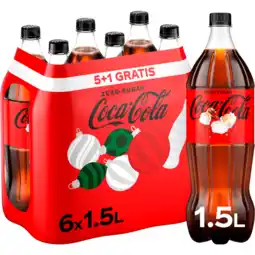 Jumbo Coca-Cola Zero Sugar 5+1 Gratis - Fles - 6 x 1,5 L aanbieding