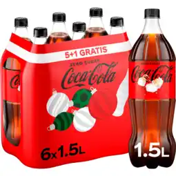 Jumbo Coca-Cola Zero Sugar 5+1 Gratis - Fles - 6 x 1,5 L aanbieding