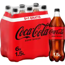 Jumbo Coca-Cola Zero Sugar 5+1 Gratis - Fles - 6 x 1,5 L aanbieding