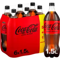 Jumbo Coca-Cola Zero Sugar 5+1 Gratis - Fles - 6 x 1,5 L aanbieding