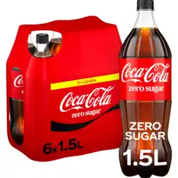 Jumbo Coca-Cola Zero Sugar 5+1 Gratis - Fles - 6 x 1,5 L aanbieding
